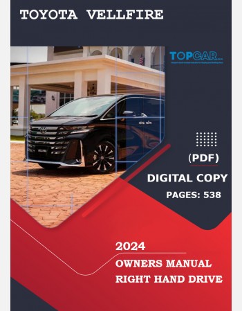 toyota vellfire 2024 owners manual